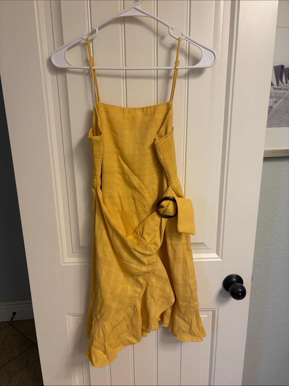 American Eagle Outfitters yellow Smocked dress